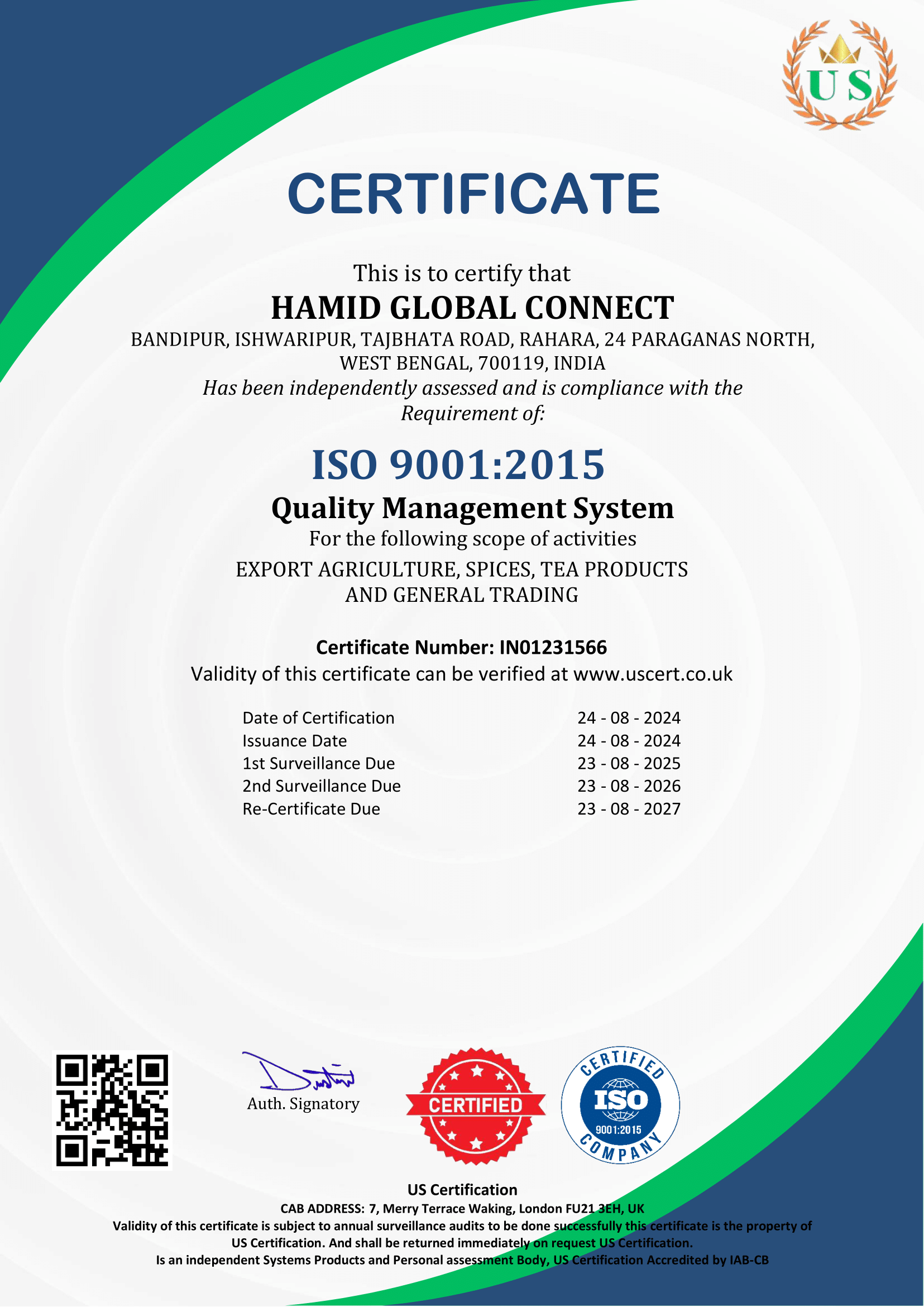 IEC Certificate